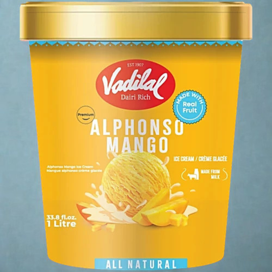 Vadilal Alphonso Mango Ice Cream - 1 Litre