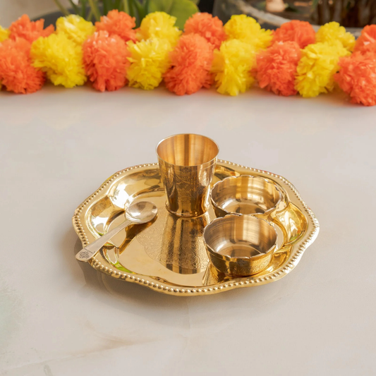 Brass Bhog Thali (Small)