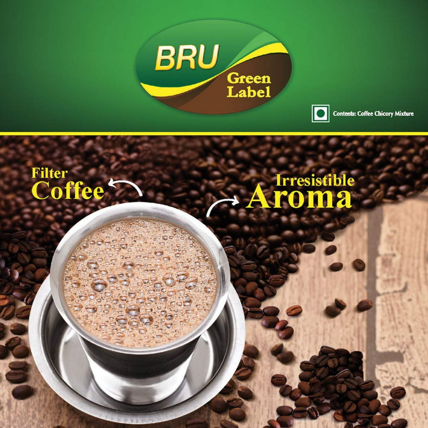 Bru Green Label Coffee 500 Gm.