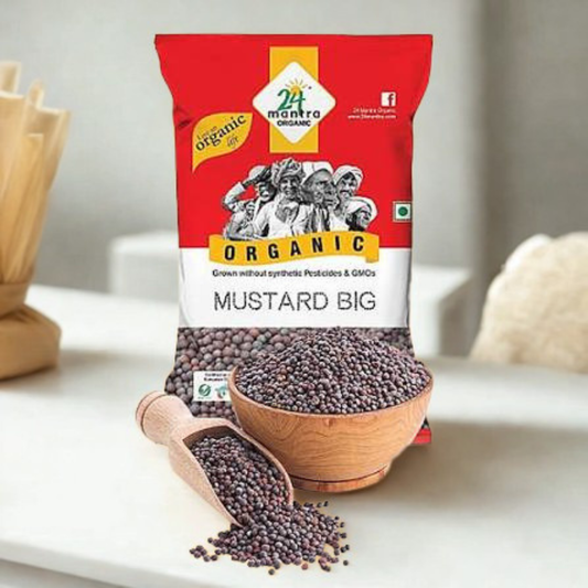 24 Mantra Organic Mustard Seeds 7 Oz.