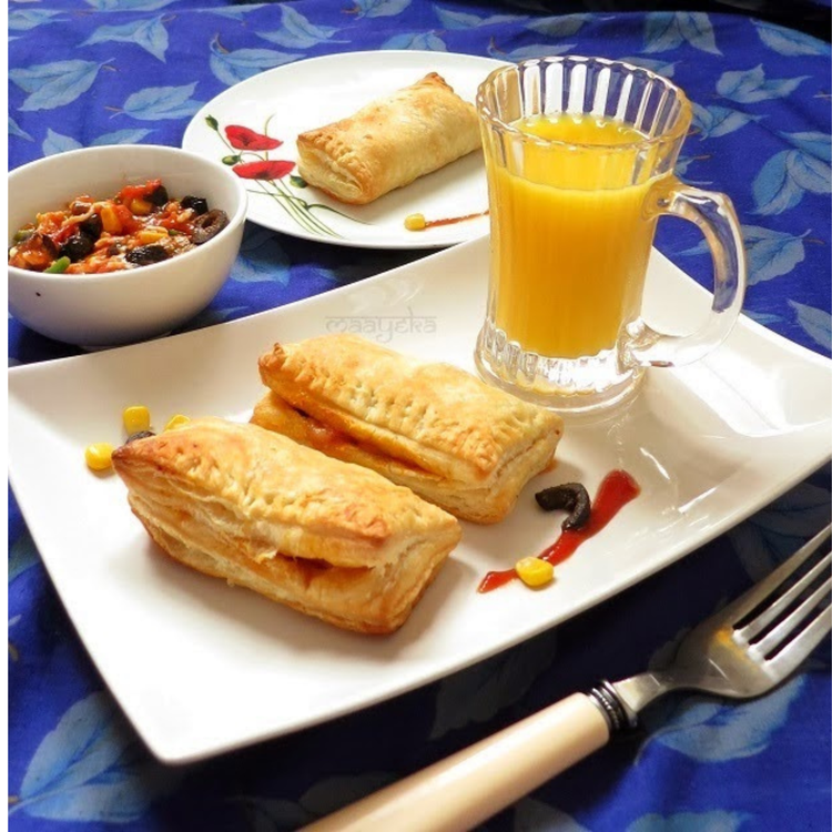 Cheesy Corn Puff Patties (Frozen) 360 gm.