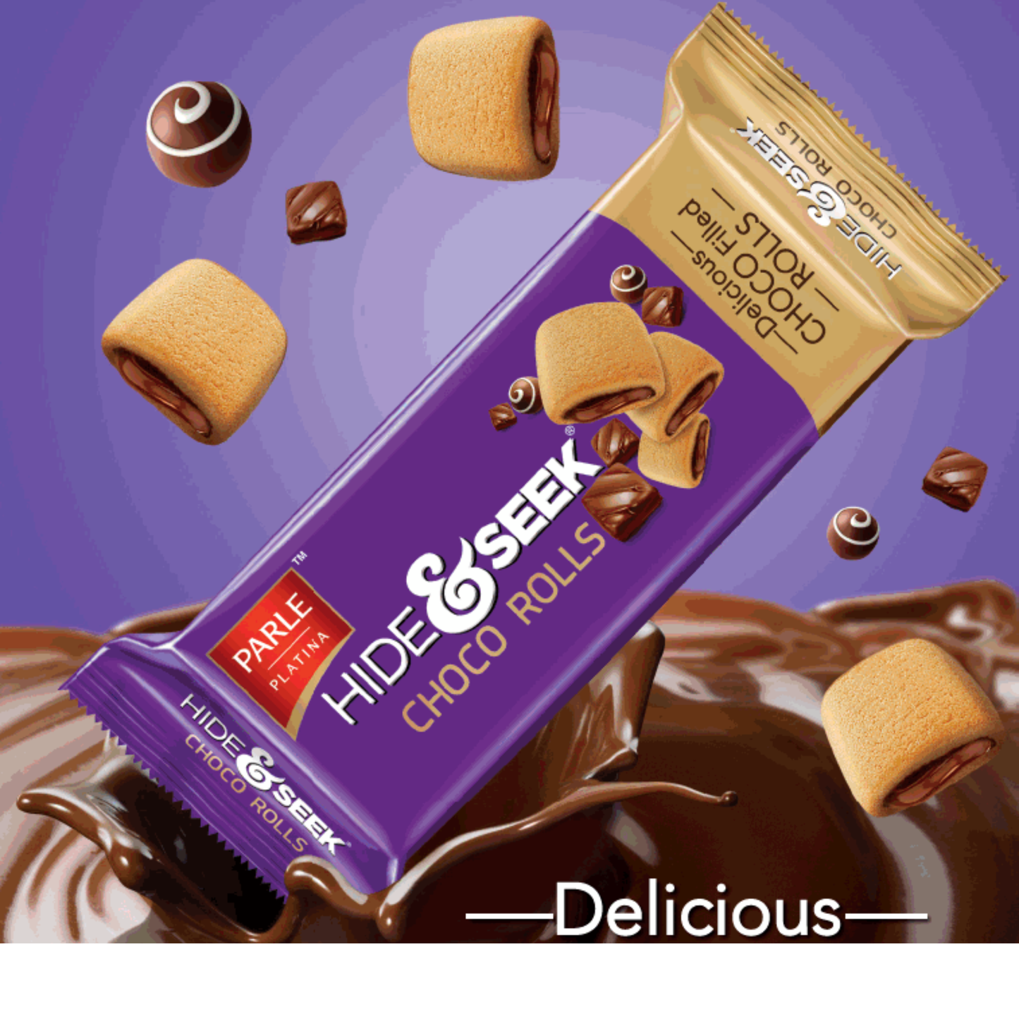 Hide & Seek Choco Rolls 250 Gm.