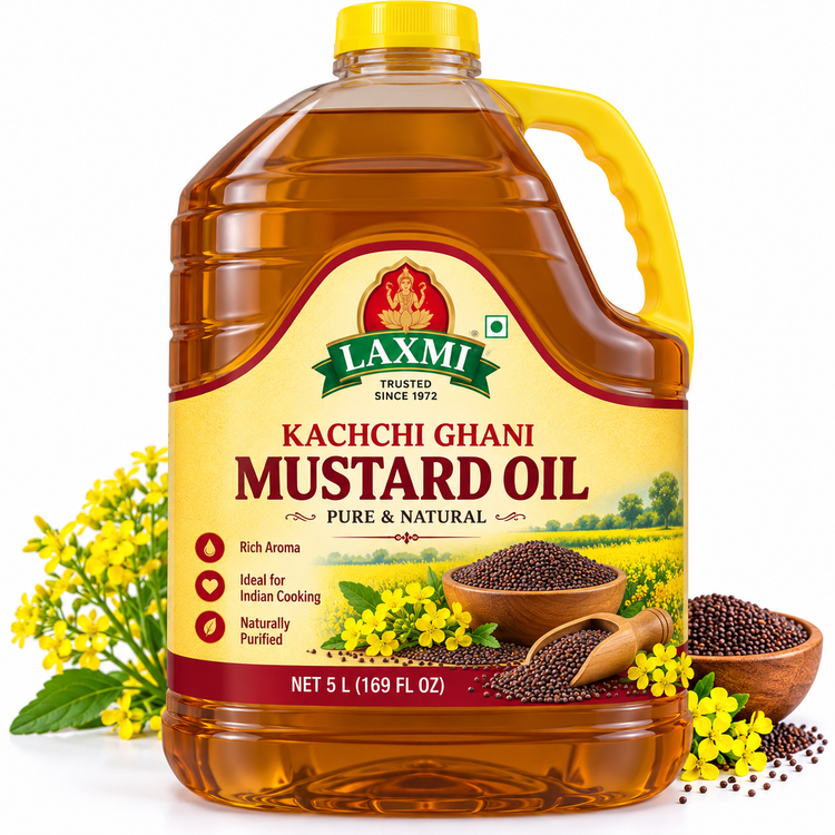 Laxmi Kachchi Ghani Mustard Oil 5 Liter
