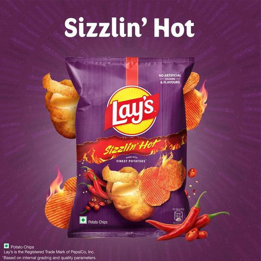 Lays Sizzling Hot 50 Gm.