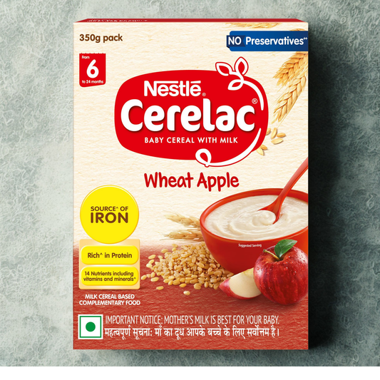 Cerelac Wheat Apple 6-12 Months