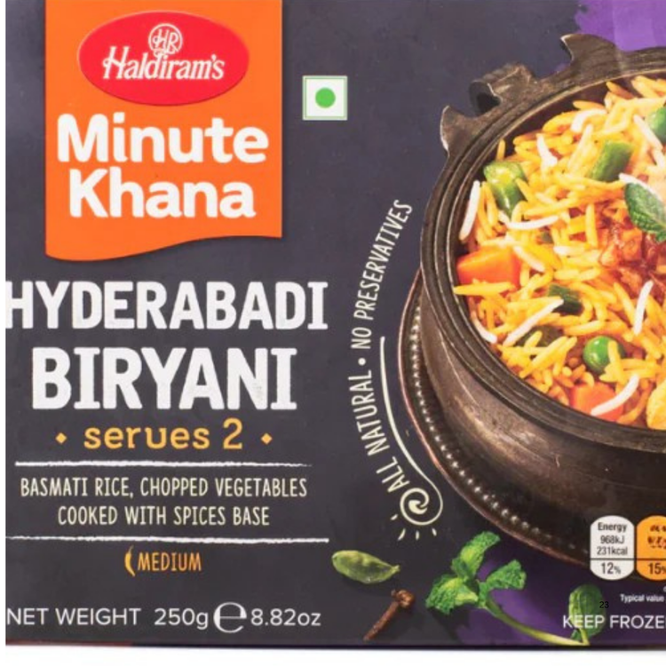 Haldiram Hyderabadi Biryani 200 Gm.