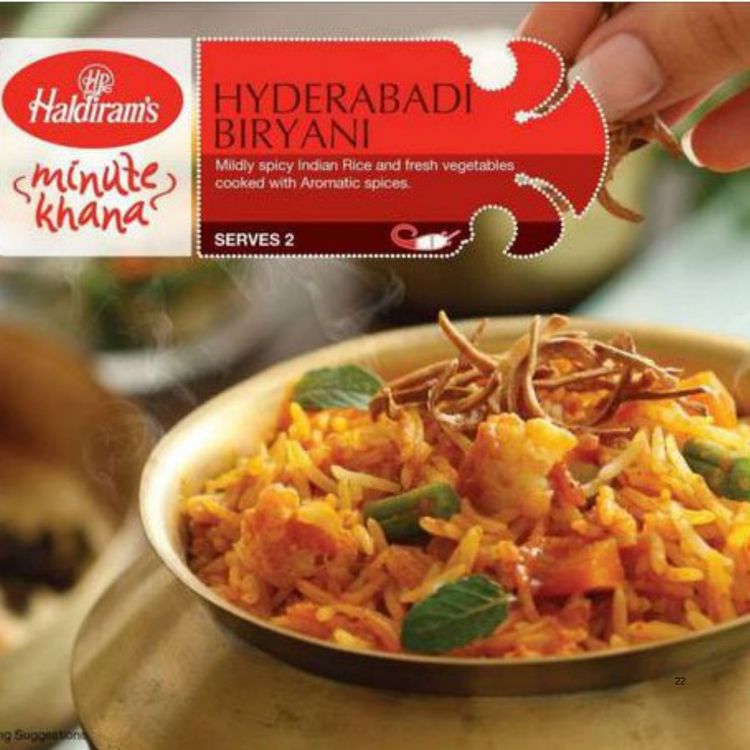 Haldiram's Frozen Hydrabadi Biryani 250 Gm.
