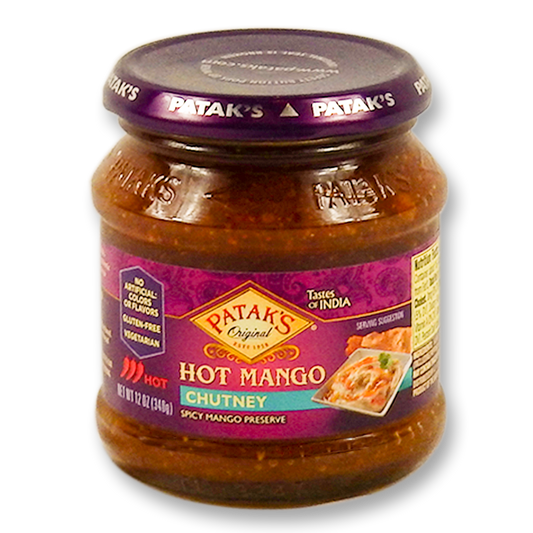 Patak's Hot Mango Chutney 12 Oz.