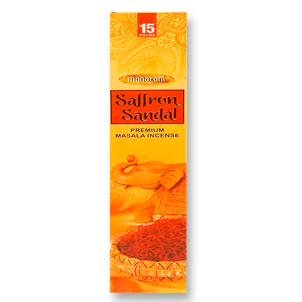 Saffron Sandal Incense (Maharani) 1 Pc.