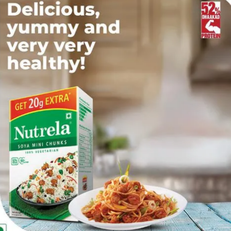 Nutrella Soya Mini Chunks 220 Gm.