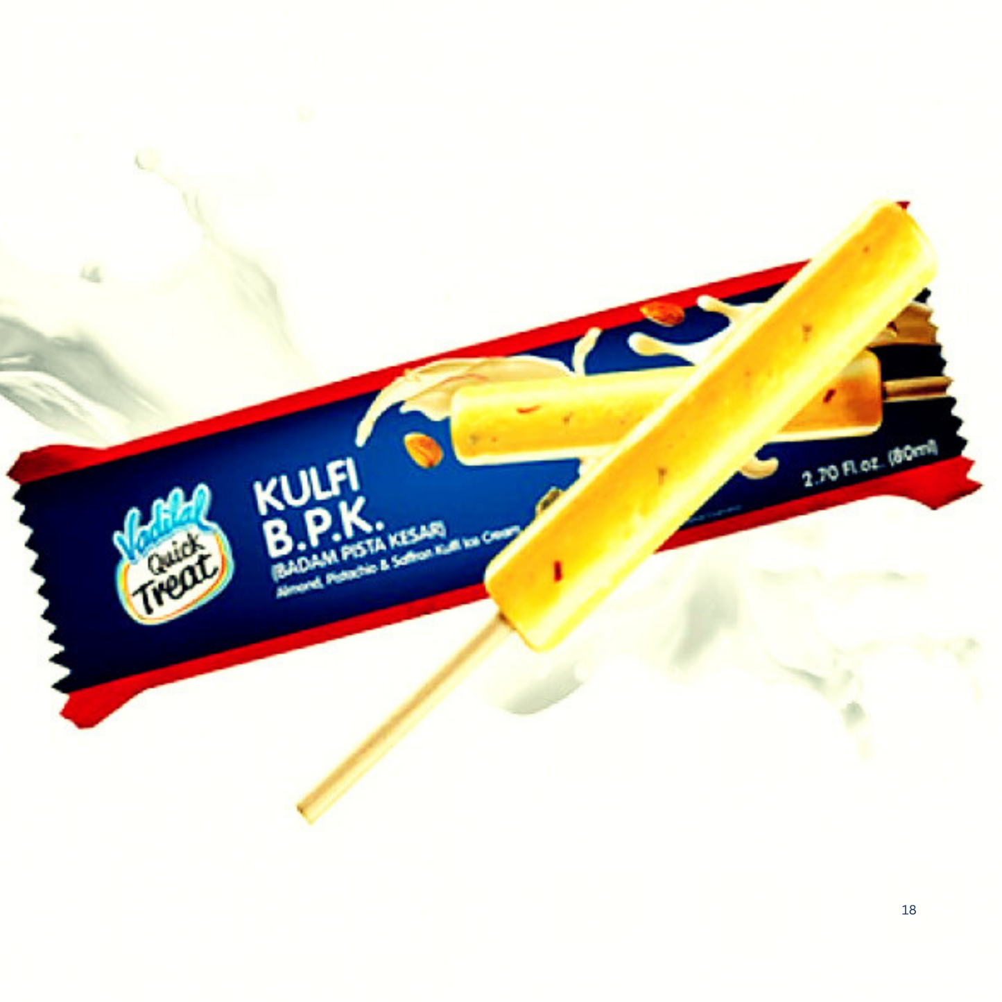 Vadilal B P K Kulfi (Cyl) 80 ml.