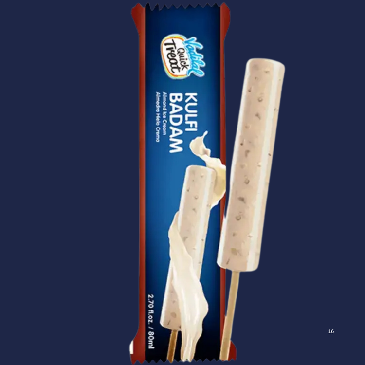 Vadilal Badam Kulfi (Cyl.) 80 ml.