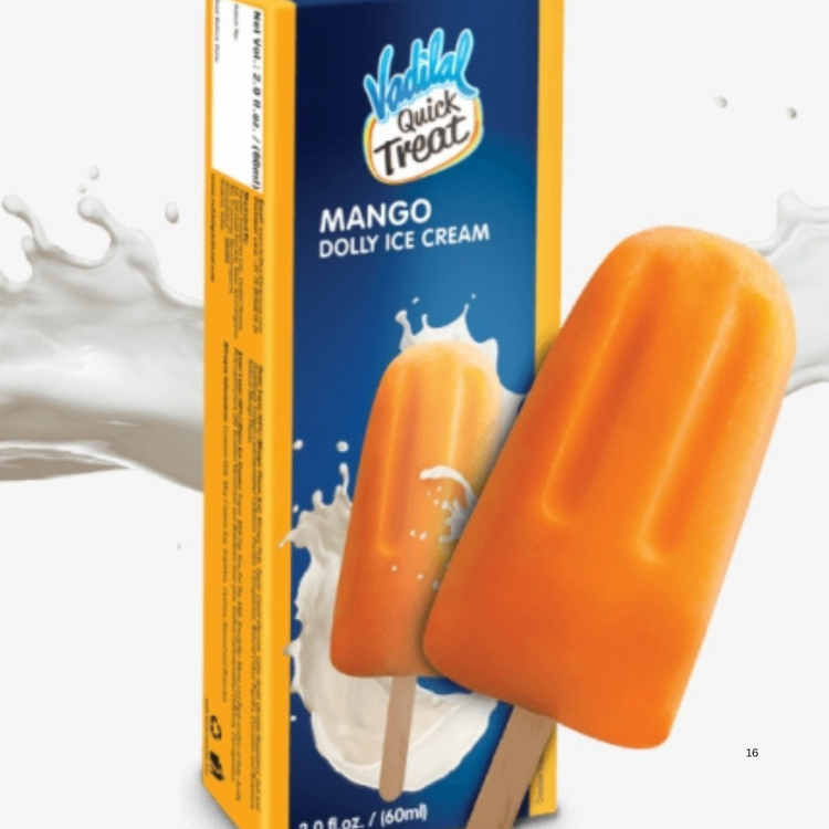 Vadilal Mango Dolly (6 IN 1) Ice Cream 60 ml.