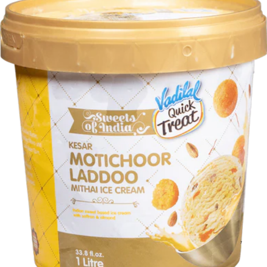 Vadilal Motichoor Laddu Ice Cream 1 Liter