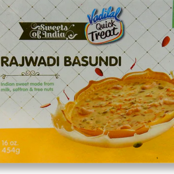 Vadilal Rajwadi Basundi 454 Gm.