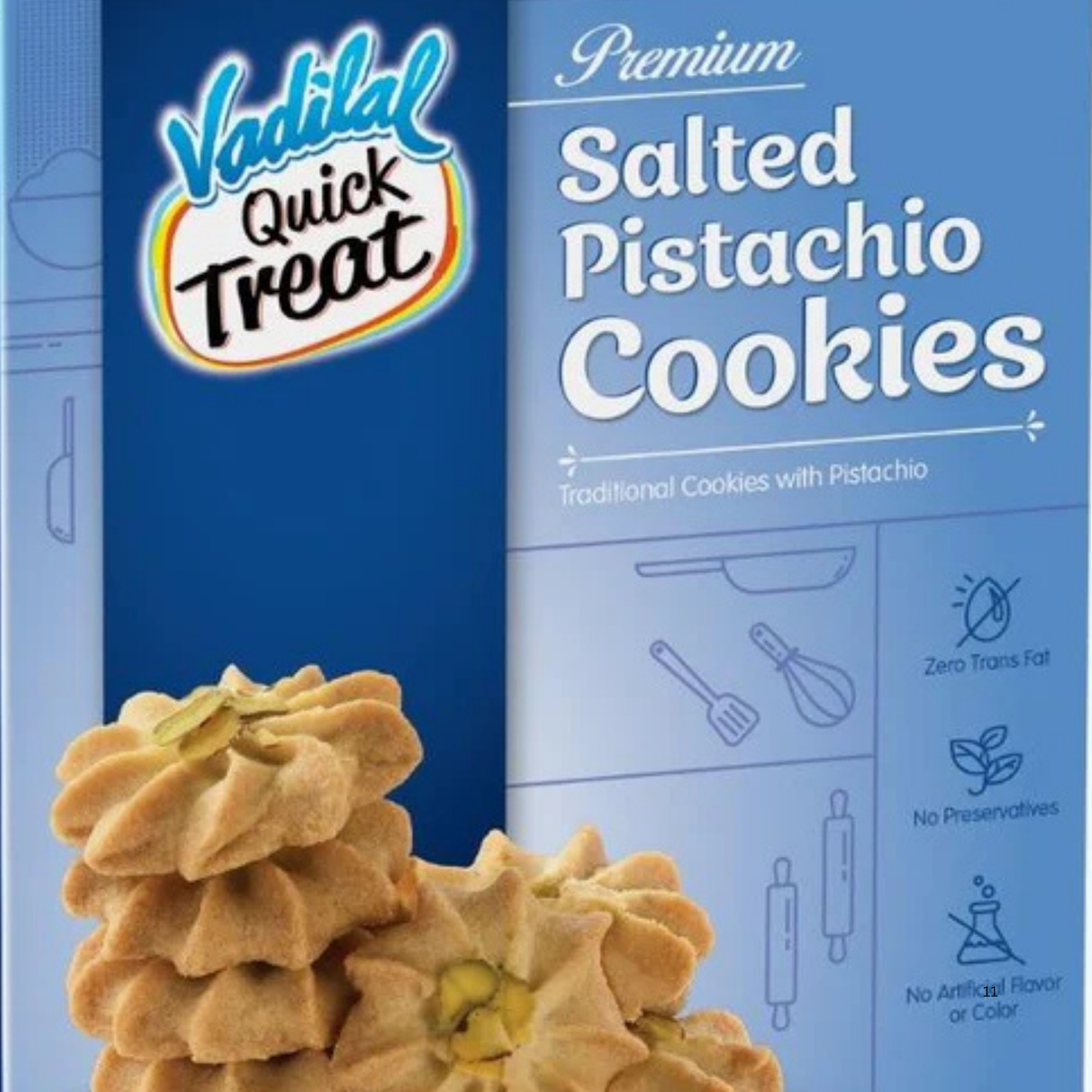 Vadilal Salted Pista Cookies 7.05 Oz.