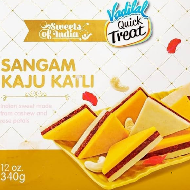 Vadilal Sangam Kaju Katli 340 Gm.