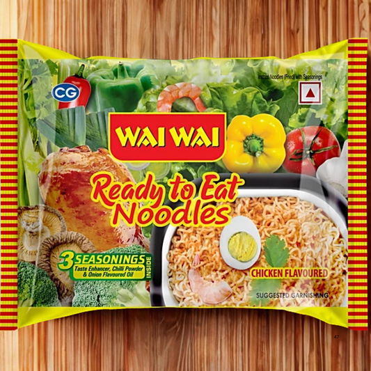 Wai Wai Chicken Flavor Noodles 350 Gm.