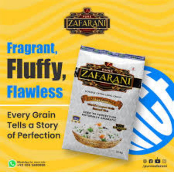 Zafrani Basmati Rice 20 Lb.