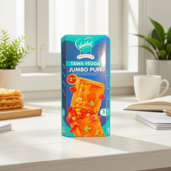 Vadilal Tawa Veggie  Puff 125 Gm.