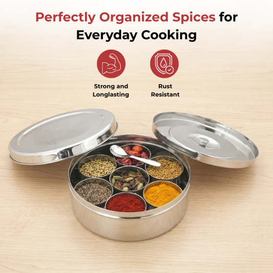 Aman Masala Dabba  (Stainless Steel)