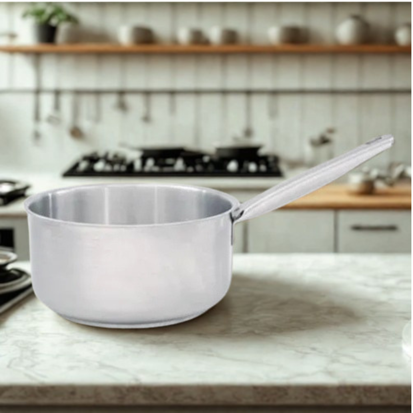 Nagina Sauce Pan Aluminum (Stainless Steel Handle)  - Large