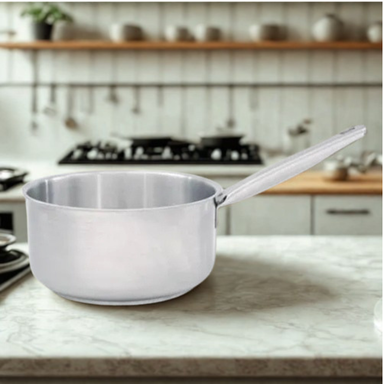 Nagina Sauce Pan Aluminum (Stainless Steel Handle)  - Large