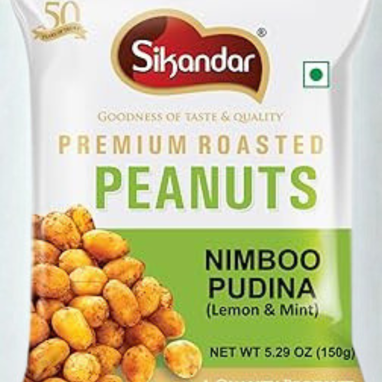 Sikander Peanut Nimbu Pudina 150 Gm.