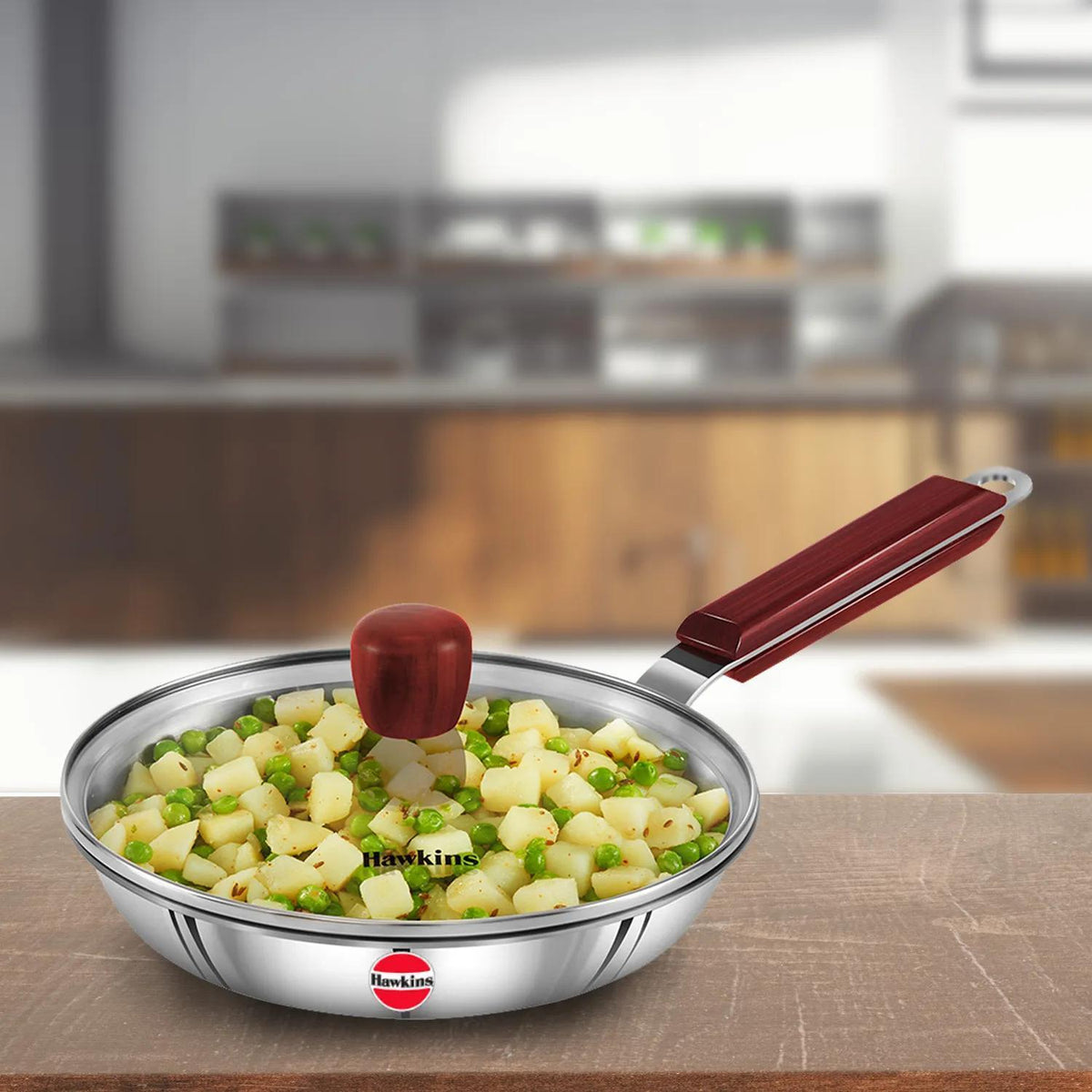 Hawkins Fry Pan (With Glass Lid) 20 cm.