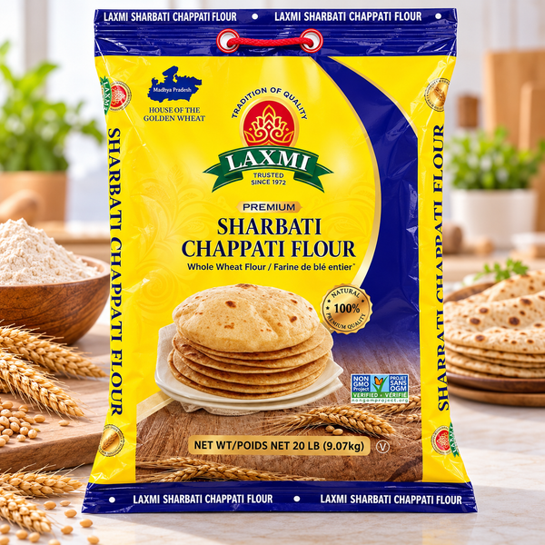 Laxmi Sharbati Flour 20 Lb.