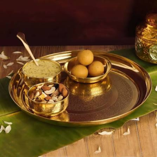 Brass Bhog Thali (Big)
