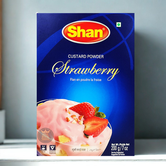 Shan Strawberry Custard Powder 200 Gms.
