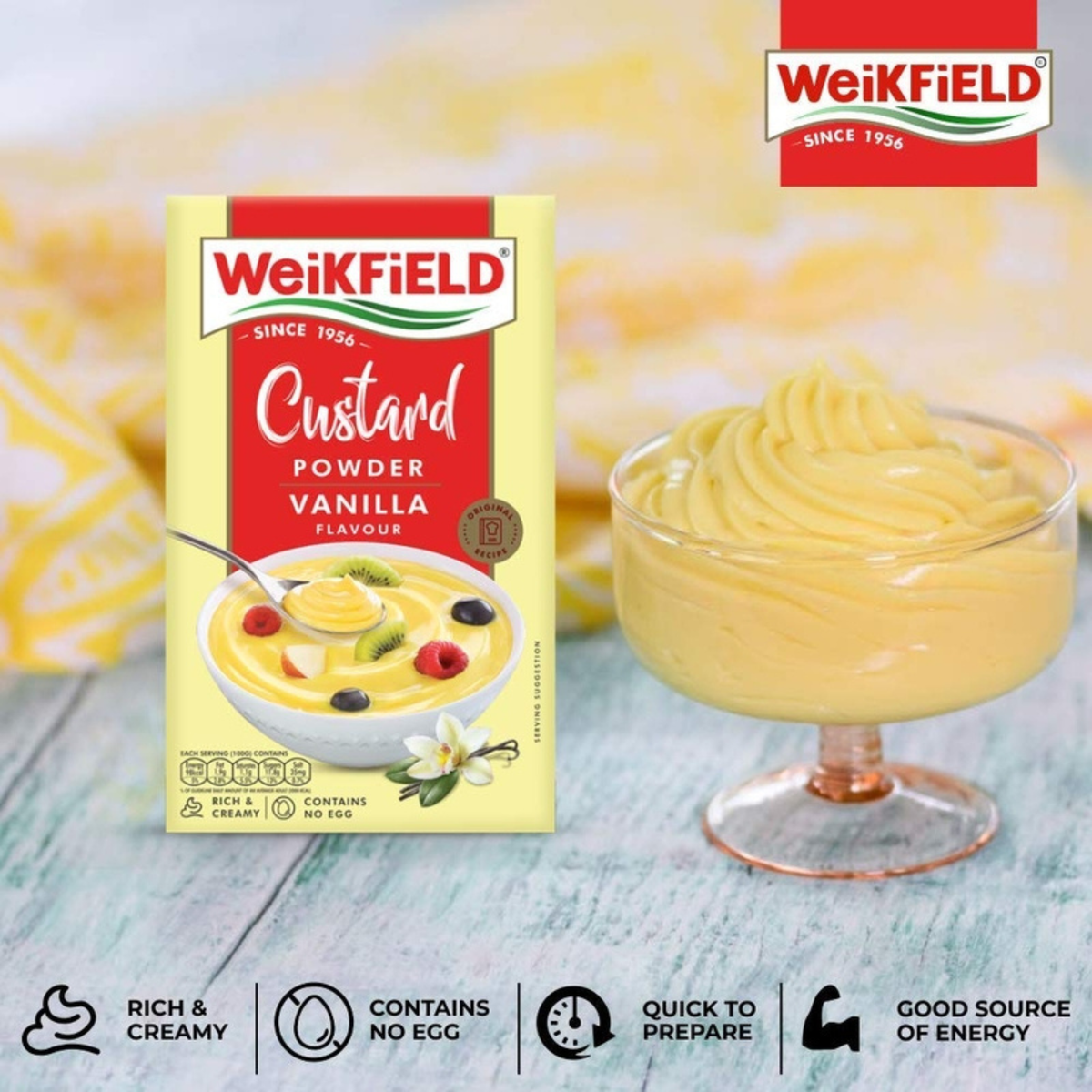Weikfield Custard Powder (Vanilla) 300 gm.