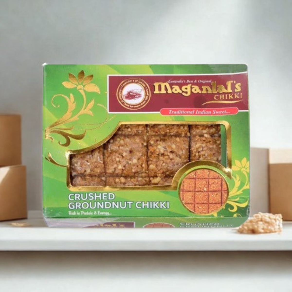 Maganlal Crushed Peanut Chikki 200 Gm.