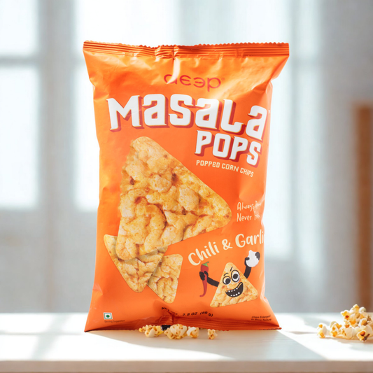 Deep Snacks Masala Pop Chilli & Garlic