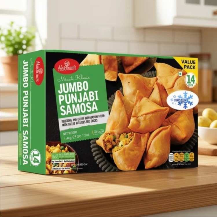 Haldiram VPK14 Jumbo Punjabi Samosa (14 Pc) - 100 Gm.