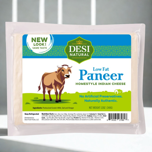 Desi Natural Paneer (Low Fat) 12 Oz.