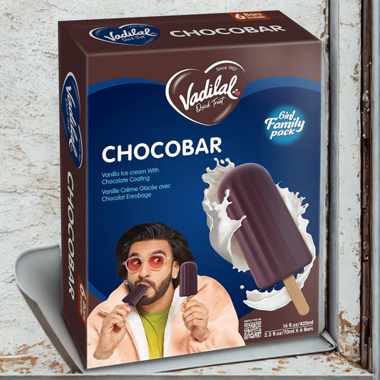 Vadilal Chocobar (6 in 1) Ice Cream 70 ml.