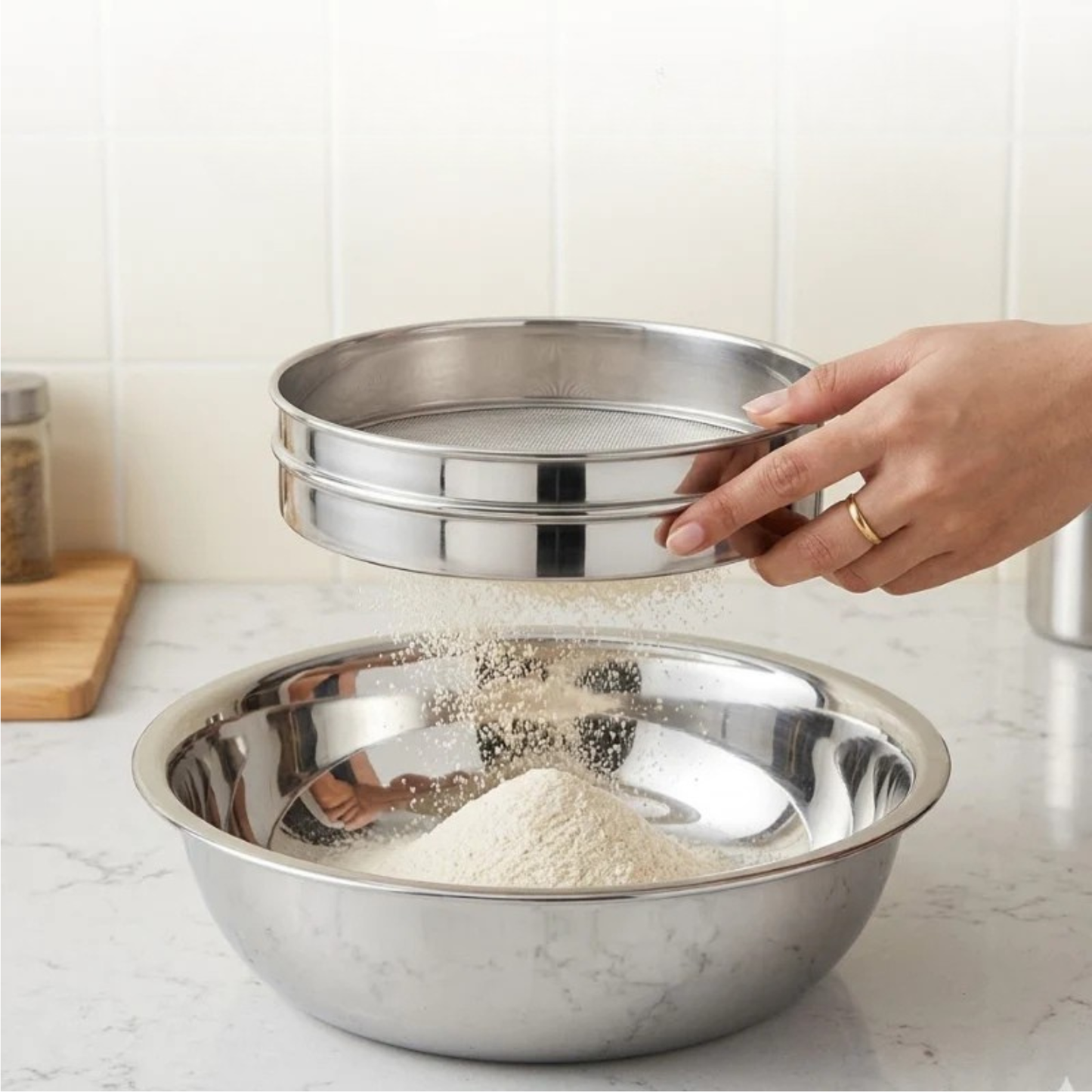 Stainless Steel Atta Channi No.9