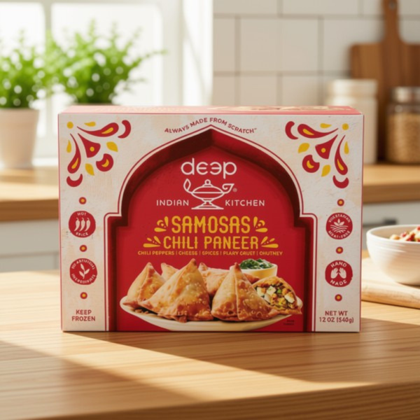 Deep Chilli-Paneer Samosa 12 Oz.