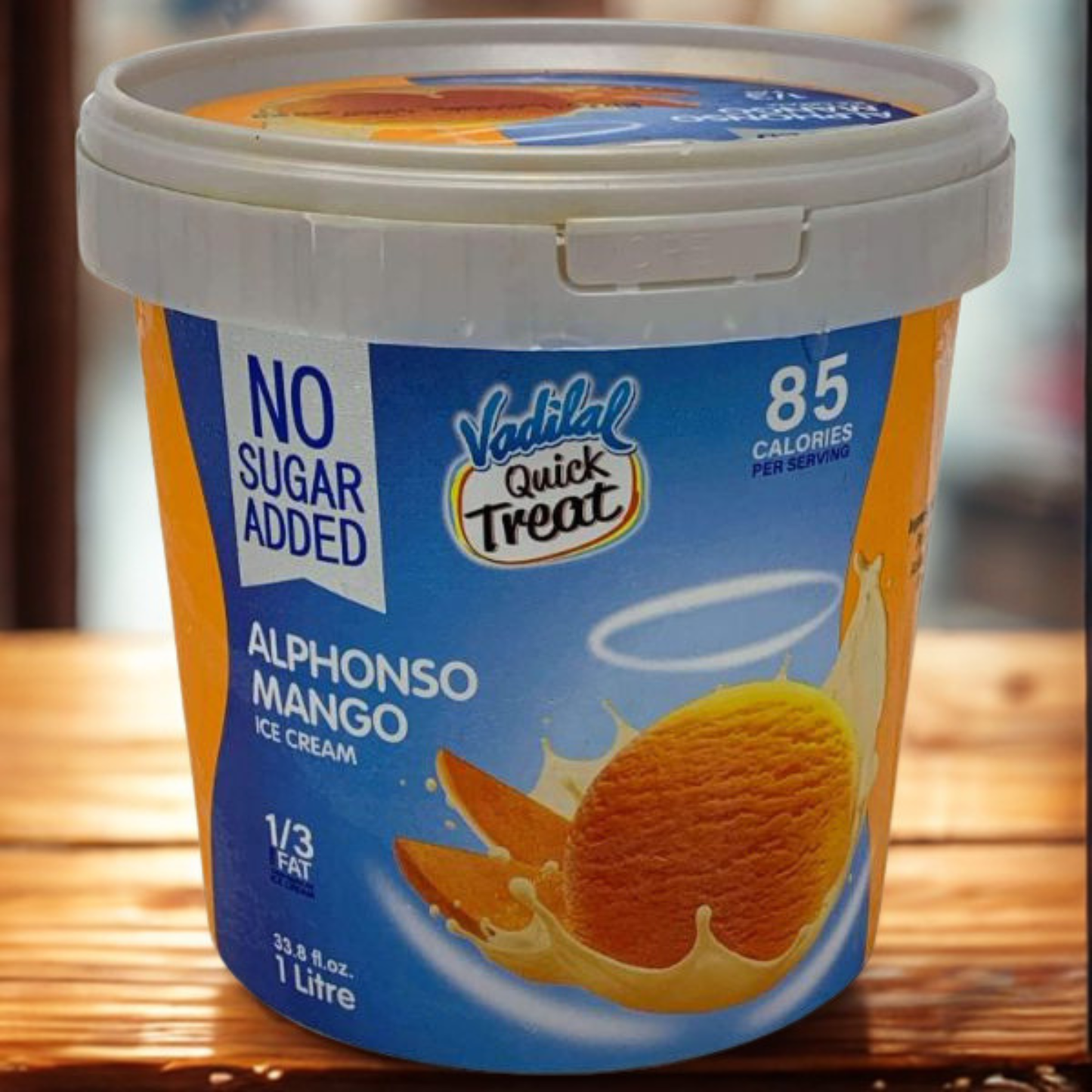Vadilal Alphanso Mango Ice Cream (Sugar Free) - 1 Litre