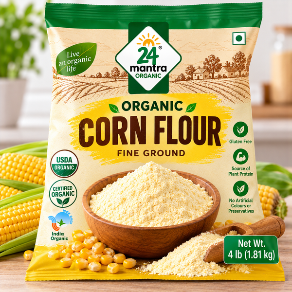 24 Mantra Organic Corn Flour 4 Lb.