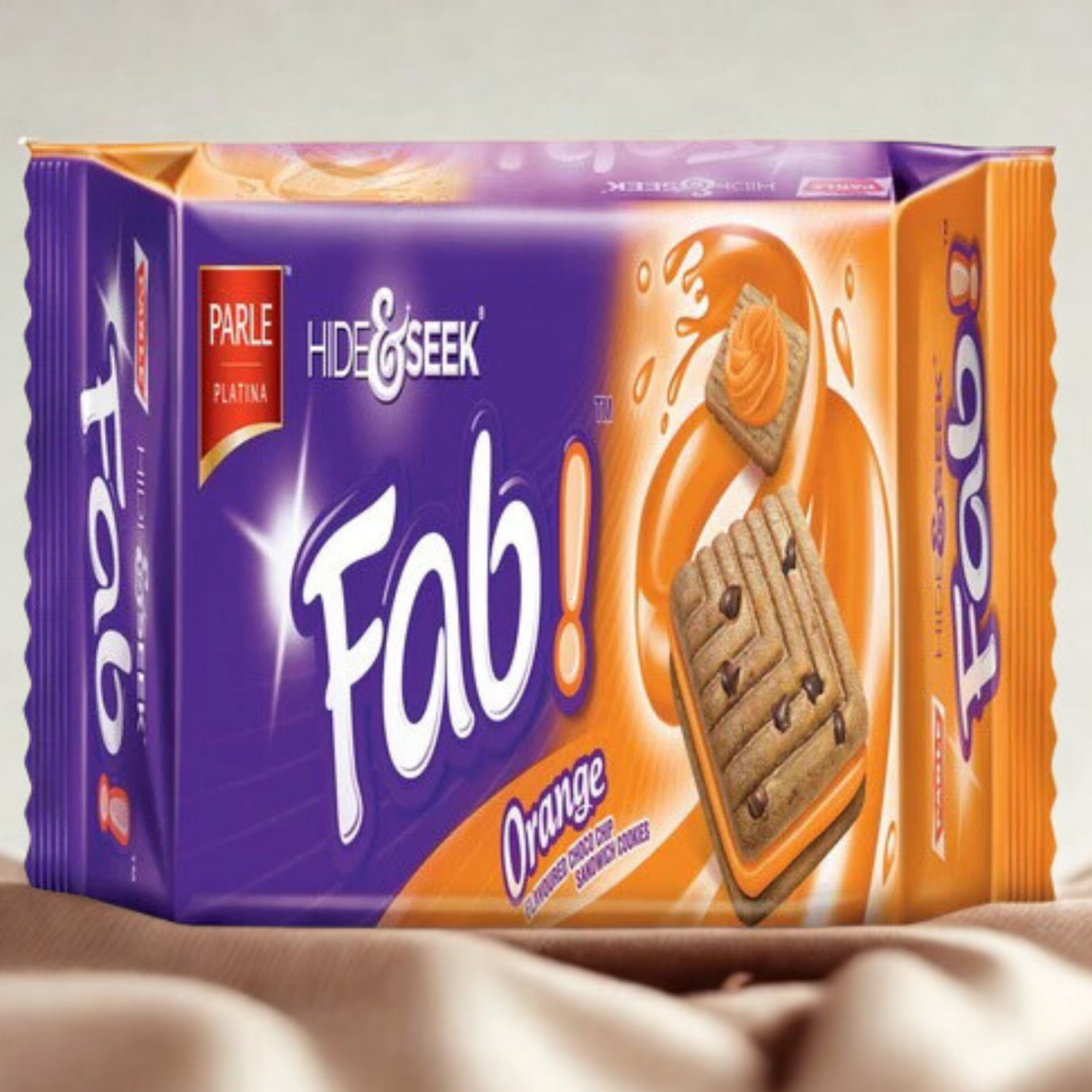 Parle Hide & Seek Fab Orange 400 Gm.