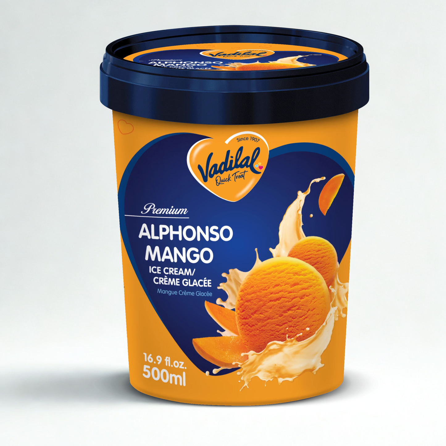 Vadilal Alphonso Mango Ice Cream 500 ml.