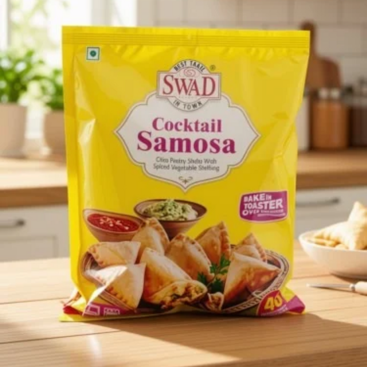 Swad Cocktail Samosa (Frozen) 560 Gm.