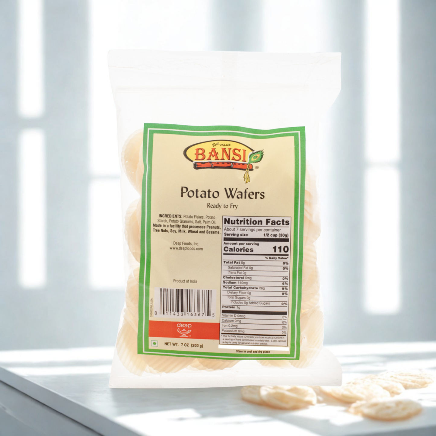 Bansi Potato Wafers 7 Oz.