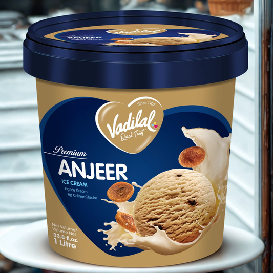 Vadilal Anjeer Ice Cream 1 Liter