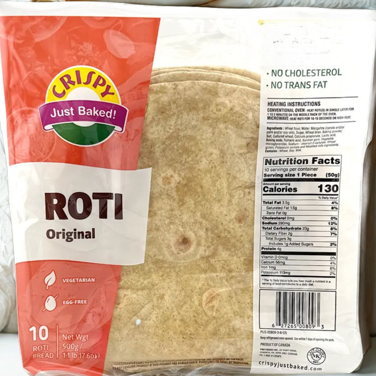 Crispy Roti Regular 15 Pc.  - 750 gm.