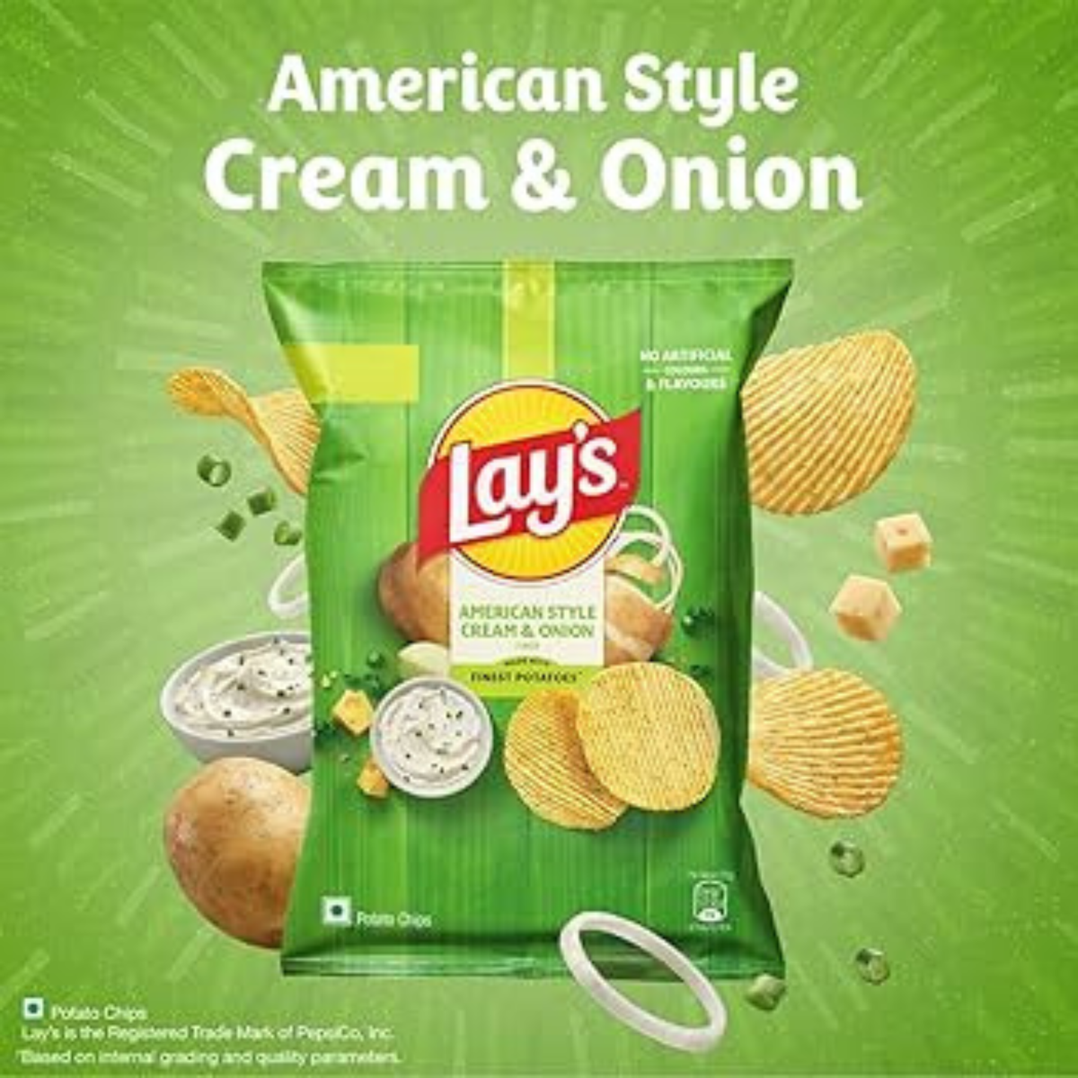 Lays Cream Cheese & Onion 57 Gm.