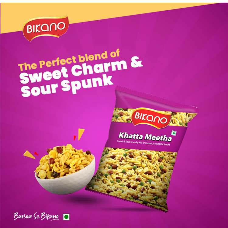 Bikano Khatta Meetha 350 Gm.